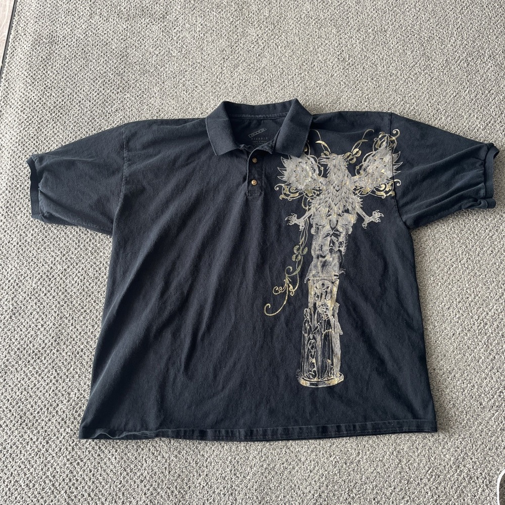 Men's Decoded‎ Shirt. Polo Style. XXL. Black